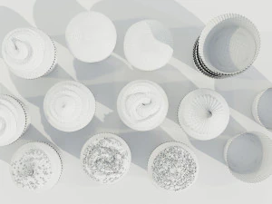 Kolekcja babeczek Model 3D