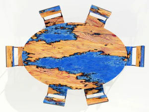 Epoxy Resin Table 3D Model
