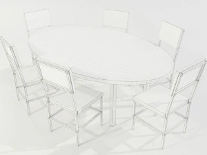 Epoxy Resin Table 3D Model