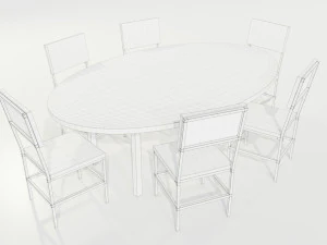 Epoxy Resin Table 3D Model