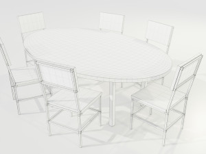 Epoxy Resin Table Modelo 3D