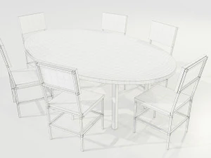 Epoxy Resin Table 3D Model