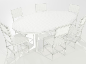 Epoxy Resin Table Modelo 3D