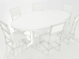 Epoxy Resin Table 3D Model