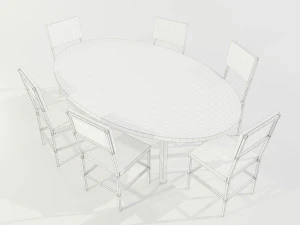 Epoxy Resin Table 3D Model