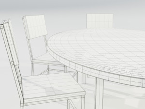 Epoxy Resin Table Modelo 3D
