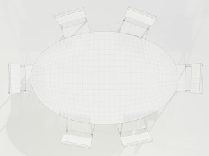 Epoxy Resin Table Modelo 3D