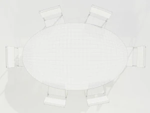 Epoxy Resin Table 3D Model