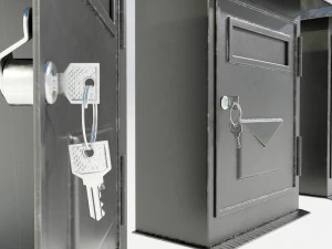 Wall Mounted Wrought Iron Mailbox 3D Model
