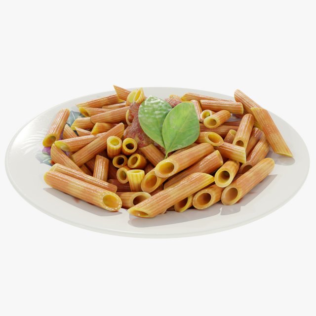 Pasta with Bolognese Sauce Modello 3D .c4d .max .obj .3ds .fbx .stl .blend 
