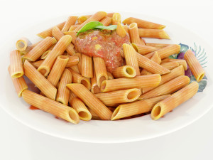 Pasta with Bolognese Sauce Modello 3D