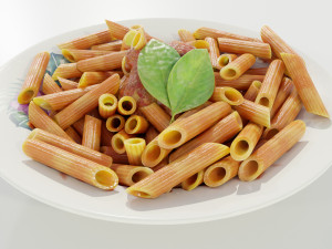 Pasta with Bolognese Sauce Modello 3D
