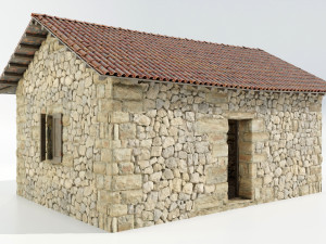 Old Italian Stone Shed 3Dモデル