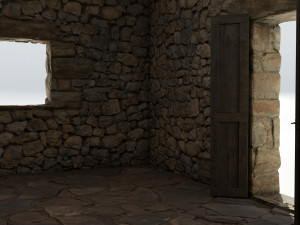 Old Italian Stone Shed 3Dモデル