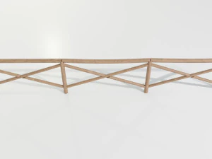 Cerca de madeira Modelo 3D