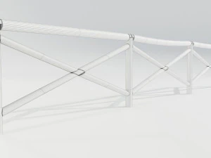 Cerca de madeira Modelo 3D
