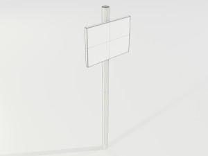 Simple Wooden Sign Modello 3D