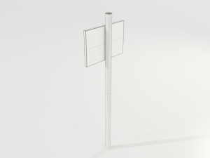 Simple Wooden Sign Modello 3D