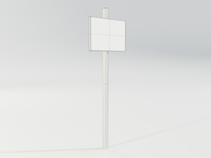 Simple Wooden Sign Modello 3D