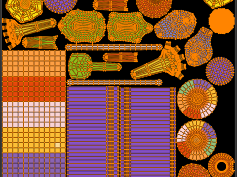 Beach Toys Set 3D-Modell