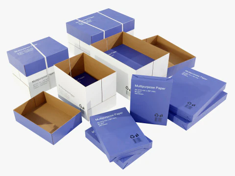 Pudełka Papierowe Model 3D