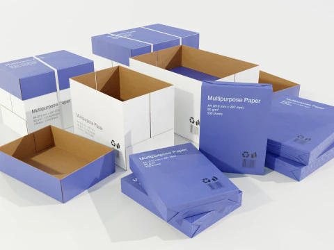 Paper Boxes 3D Model
