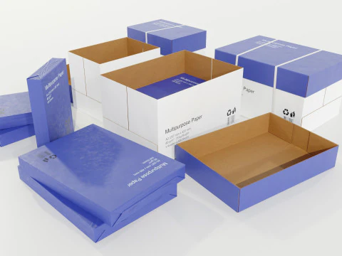 Paper Boxes 3D Model