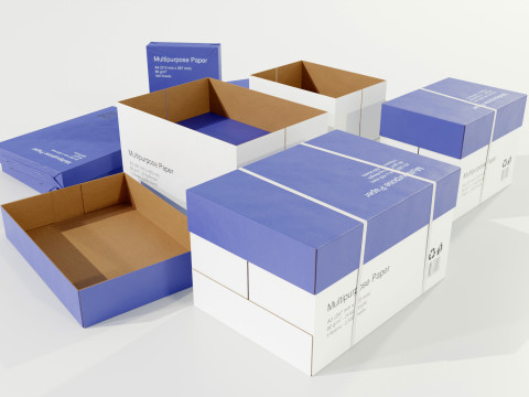 Paper Boxes Modèle 3D