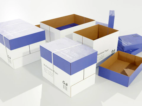 Paper Boxes 3D Model