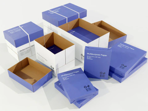 Paper Boxes 3D Model