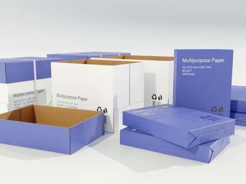 Paper Boxes Modèle 3D