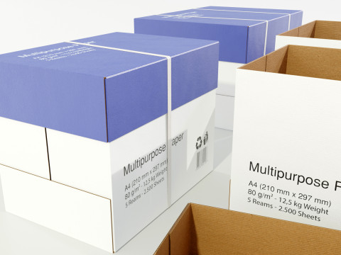 Paper Boxes Modèle 3D