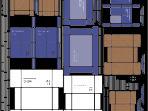 Paper Boxes 3D Model