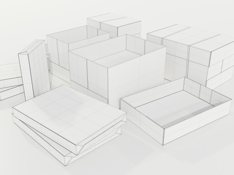 Paper Boxes Modèle 3D
