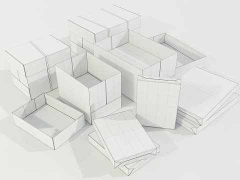 Paper Boxes Modèle 3D