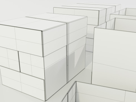 Paper Boxes Modèle 3D