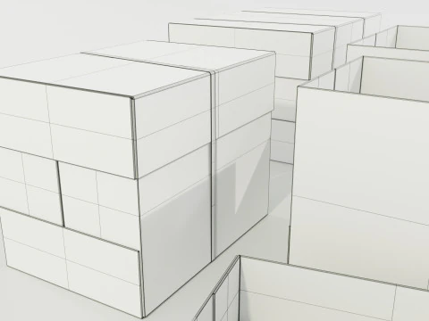 Paper Boxes 3D Model