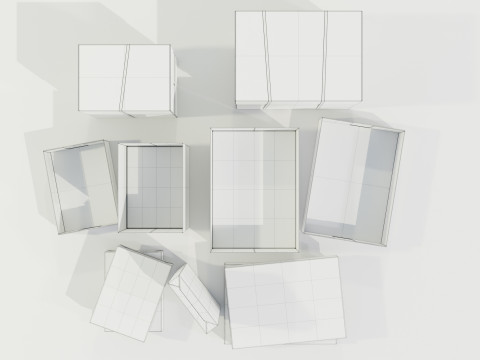 Paper Boxes Modèle 3D