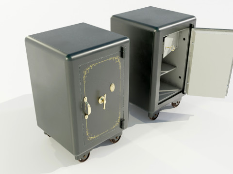 Vintage Safe 3D Model