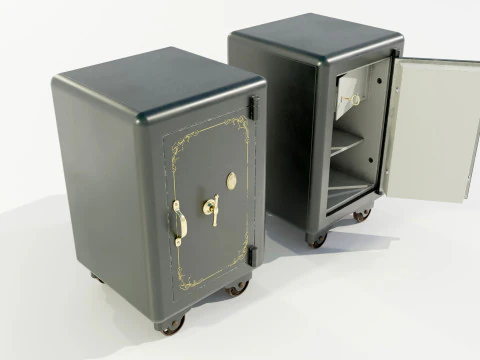 Vintage Safe 3D Model