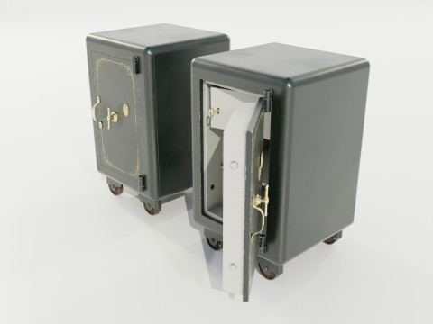 Vintage Safe 3D Model