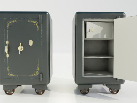 Vintage Safe 3D Model