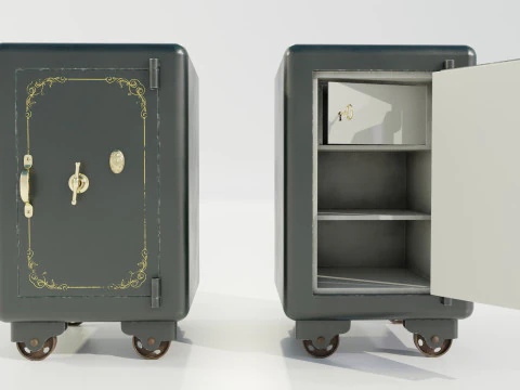 Vintage Safe 3D Model