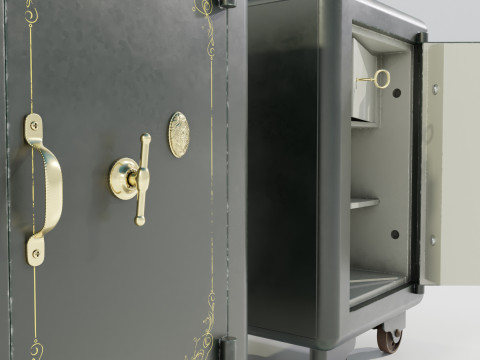 Vintage Safe 3D Model