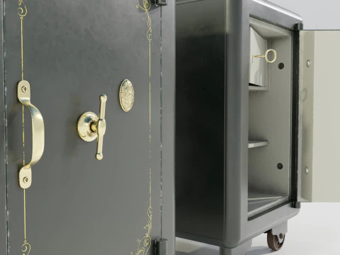 Vintage Safe 3D Model