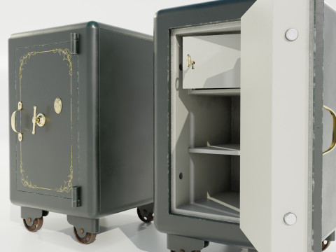 Vintage Safe 3D Model