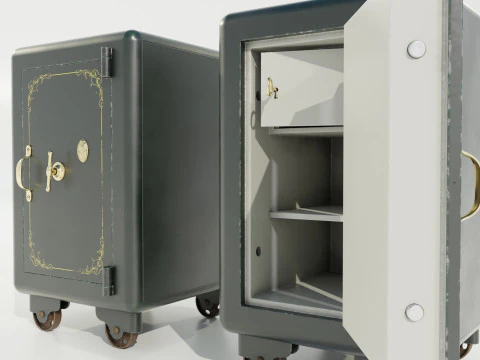 Vintage Safe 3D Model