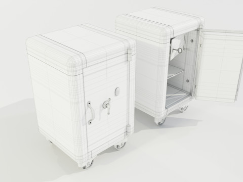 Vintage Safe 3D Model