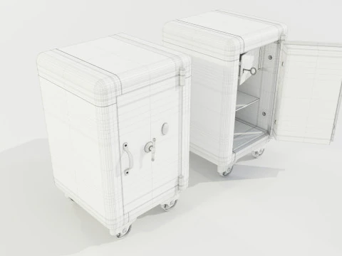 Vintage Safe 3D Model