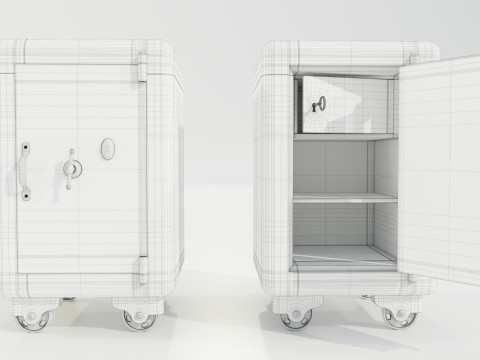 Vintage Safe 3D Model